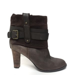 Nine West Brown Fold Over Boots 8.5